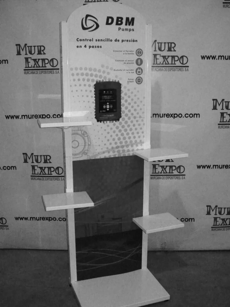 murexpo: Expositor personalizado fabricado por Murciana de Expositores